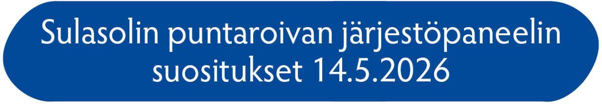 Sulasolin puntaroivan järjestöpaneelin 
suositukset 14.5.2026